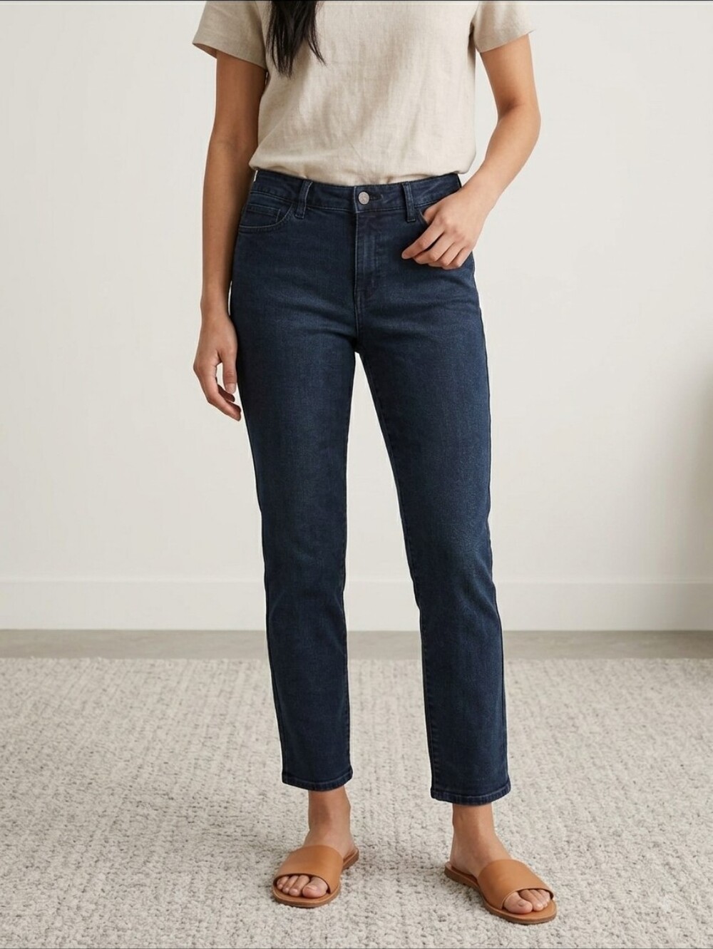 Women's Lucky Brand Hayden Skinny Jeans - Size 12/31 Ankle - Dark Rinse